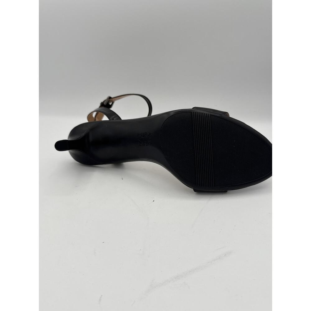 Women’s Naturalizer Black Leather Strappy High Heels Sz 11N - Picture 5 of 6